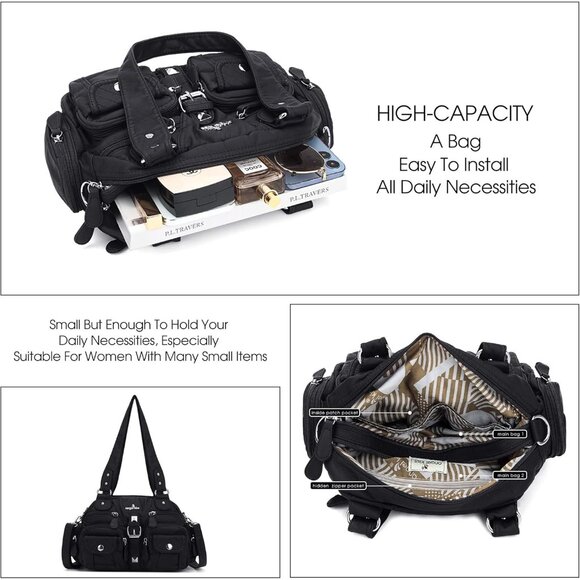 Elegant Hobo Shoulder Bag in Anti-Scratch PU Leather - Perfect for Everyday - Picture 4 of 8